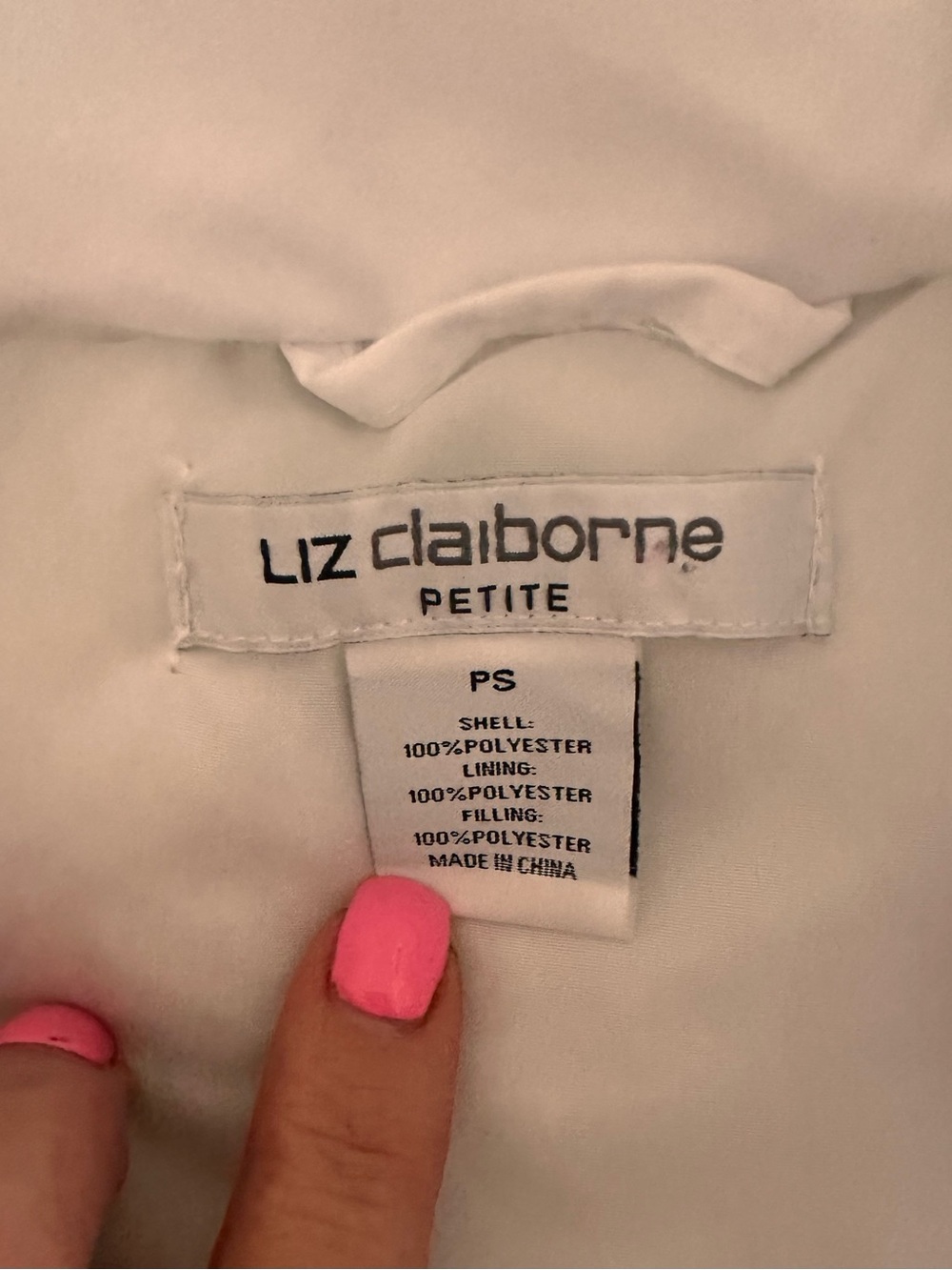 Liz Claiborne White Petite Jacket